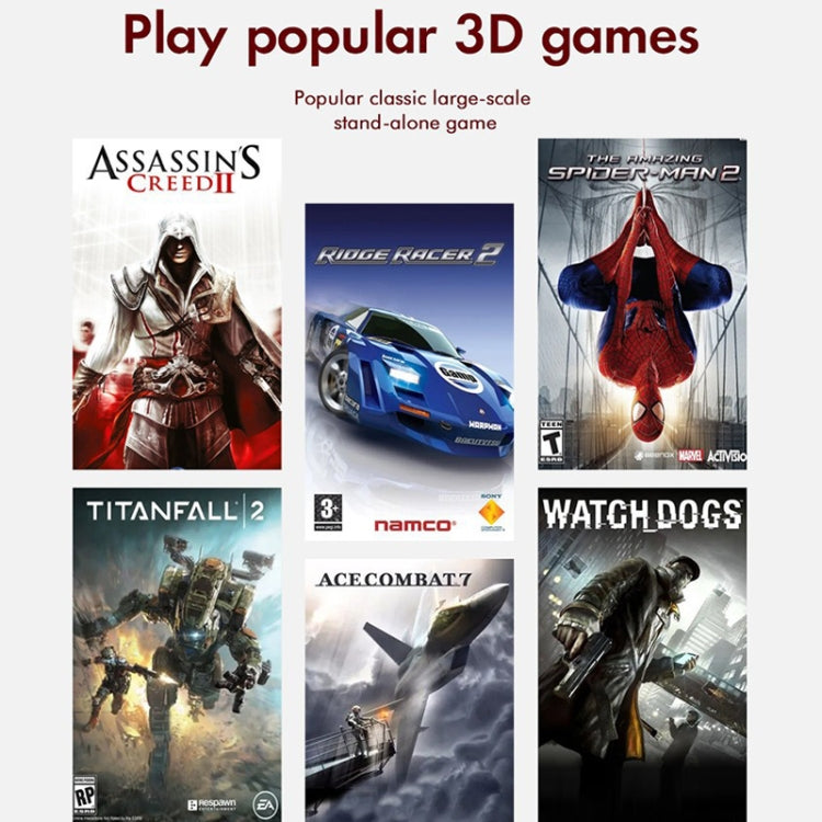 GD10 32G Built-In 10000+ Games Dual System Set-Top Box 3D Home 4K HD TV Game Console Box AU Plug(White) by ANBERNIC