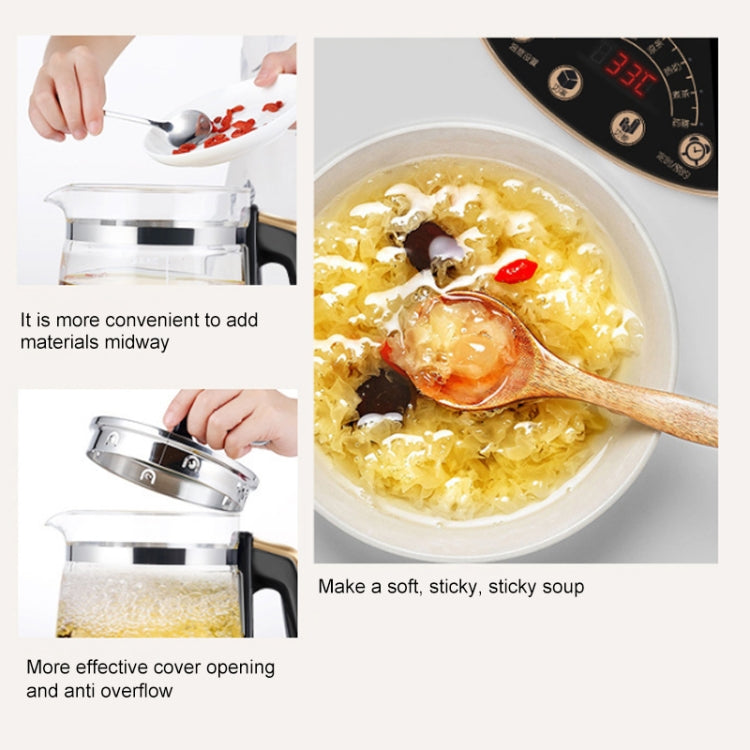 KAMJOVE HT-590 Fully Automatic Water-proof Bird's Nest Stew Cup Glass Health Pot Multi-function Tea Maker CN Plug by KAMJOVE