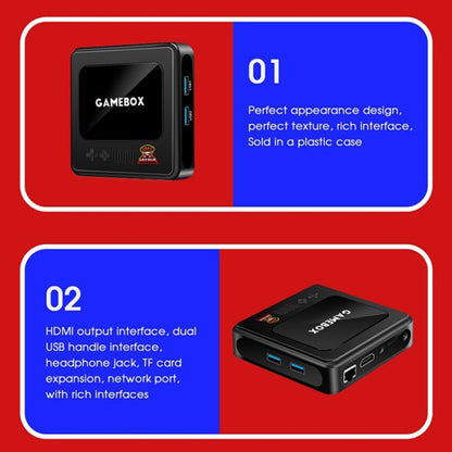 GD10 256G Built-In 60000+ Games Dual System Set-Top Box 3D Home 4K HD TV Game Console Box US Plug(Black) by ANBERNIC