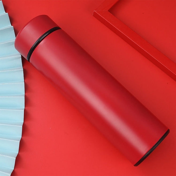 Smart Temperature Display 304 Stainless Steel Vacuum Flask Creative Business Cup For Male And Female Students, Style:High-quality(Red) by bashfashion