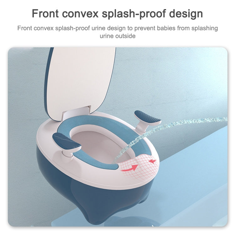 Children Toilet Baby Girl Baby Boy Potty Toilet Seat(Dark blue PU Cushion + Cleaning Bag) by bashfashion