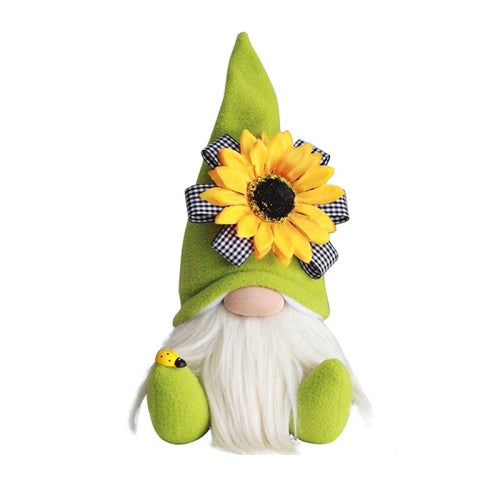 Sunflower Faceless Doll Ornaments Green by bashfashion