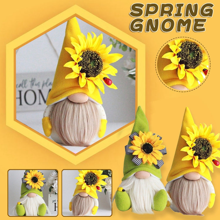Sunflower Faceless Doll Ornaments Green by bashfashion
