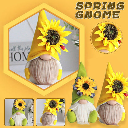 Sunflower Faceless Doll Ornaments Green by bashfashion