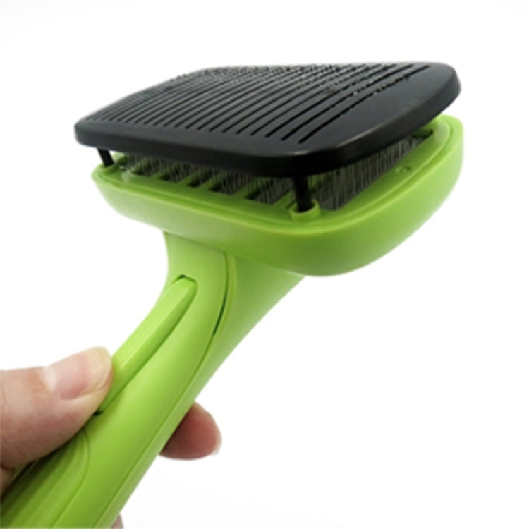 Pet Hair Removal Comb Automatic Hair Removal Brush Dog Hair Grooming Comb Cleaning Supplies by bashfashion