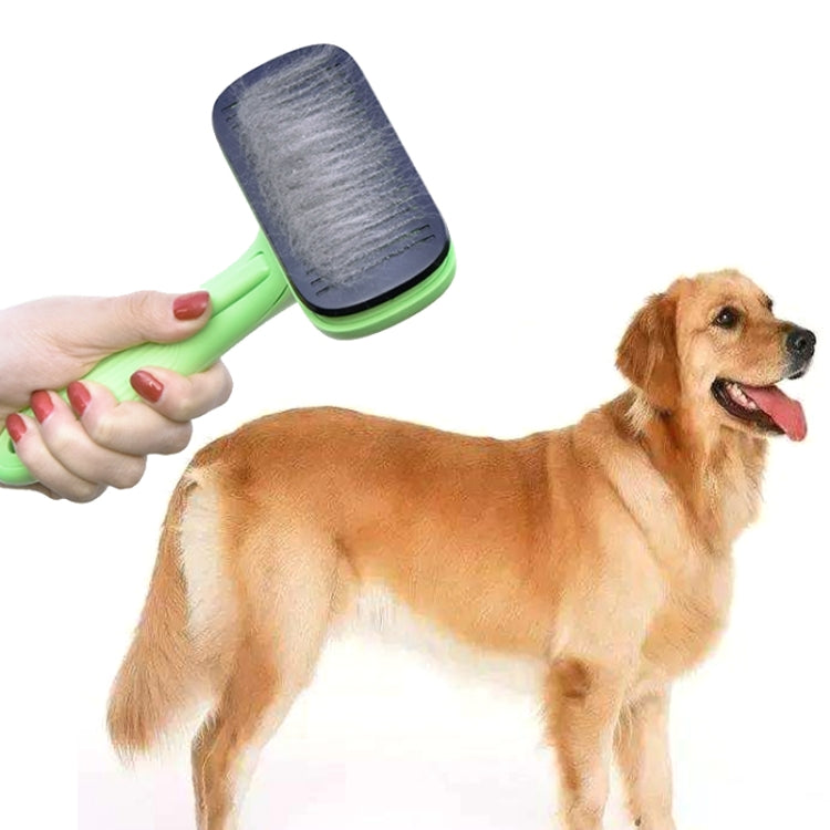 Pet Hair Removal Comb Automatic Hair Removal Brush Dog Hair Grooming Comb Cleaning Supplies by bashfashion