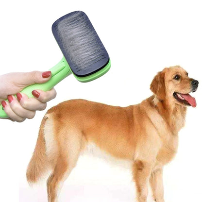 Pet Hair Removal Comb Automatic Hair Removal Brush Dog Hair Grooming Comb Cleaning Supplies by bashfashion