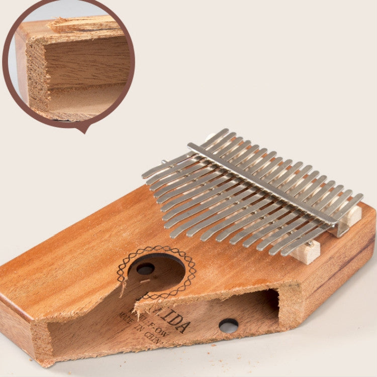 17-tone Kalimba Portable Thumb Piano, Style:Spruce-Classic Deer by bashfashion