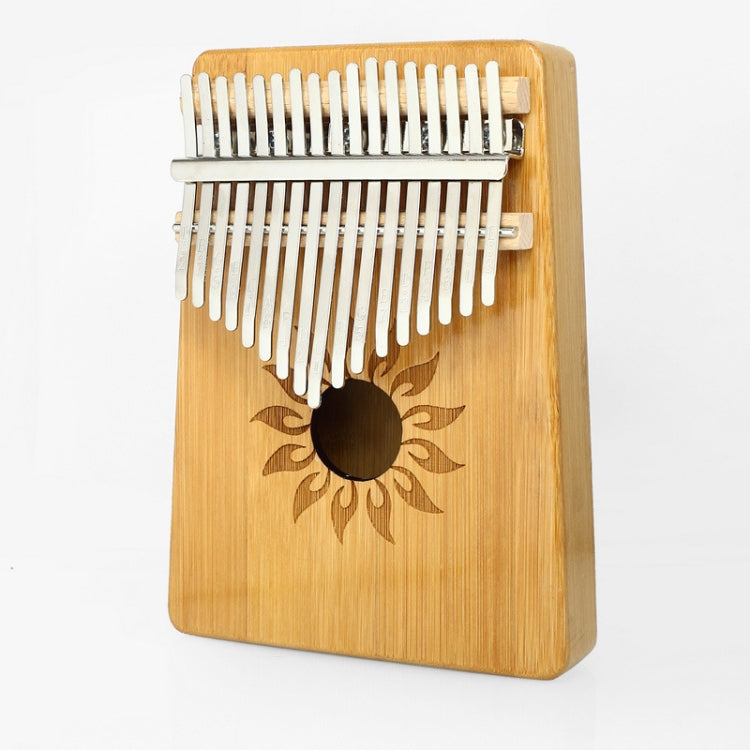17-tone Kalimba Portable Thumb Piano, Style:Nan Bamboo-Sun God by bashfashion