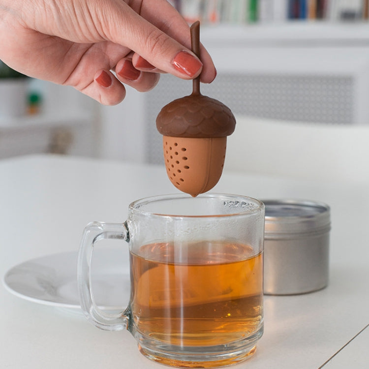 Acorn Mini Tea Strainer Silicone Tea Leak Tea Maker by bashfashion