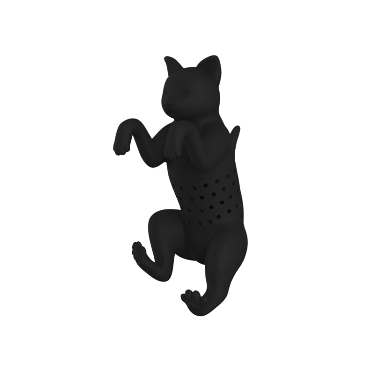 Silicone Kitten Tea Maker Tea Leak(Black) by bashfashion