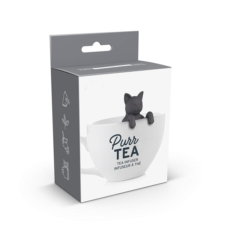 Silicone Kitten Tea Maker Tea Leak(Black) by bashfashion
