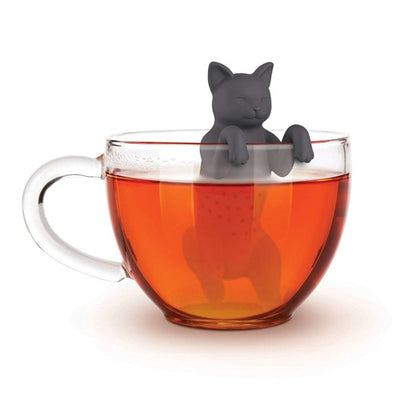 Silicone Kitten Tea Maker Tea Leak(Black) by bashfashion