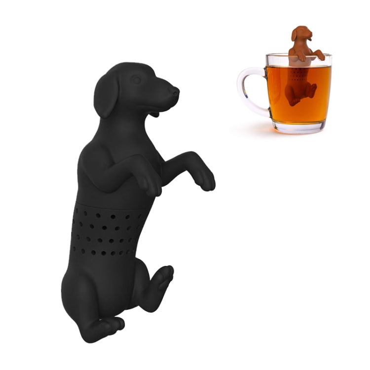 Silicone Puppy Tea Maker Tea Leak(Black) by bashfashion