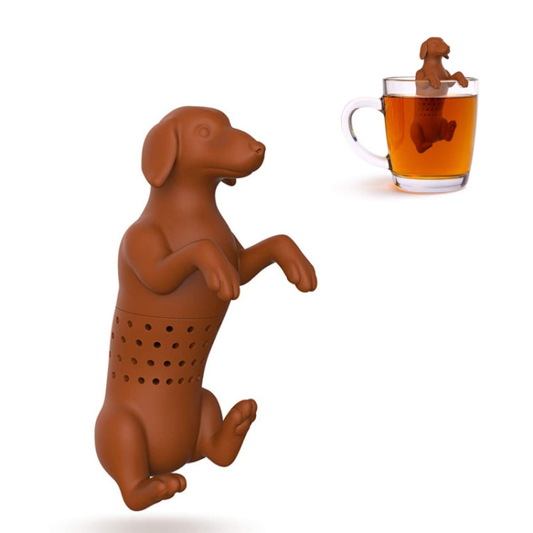 Silicone Puppy Tea Maker Tea Leak(Brown) by bashfashion
