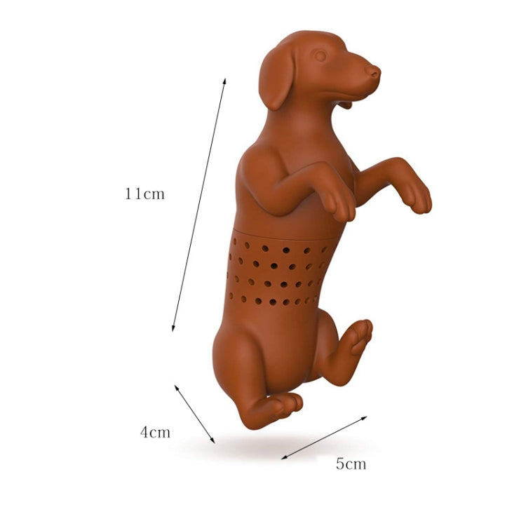 Silicone Puppy Tea Maker Tea Leak(Brown) by bashfashion