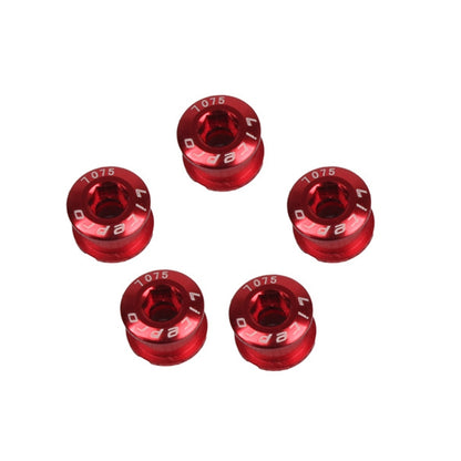5 PCS Litepro Mountain Bike Bicycle Plate Nail Sprocket Plate Screw Folding Bike Modified Single Plate Nail(Red) by Litepro