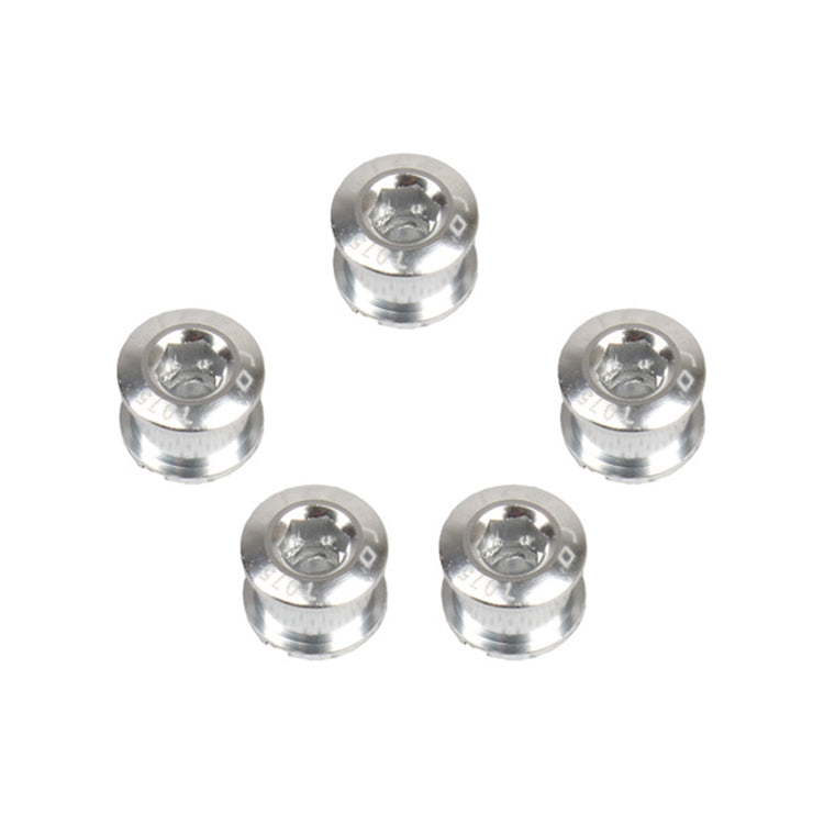 5 PCS Litepro Mountain Bike Bicycle Plate Nail Sprocket Plate Screw Folding Bike Modified Single Plate Nail(Silver) by Litepro