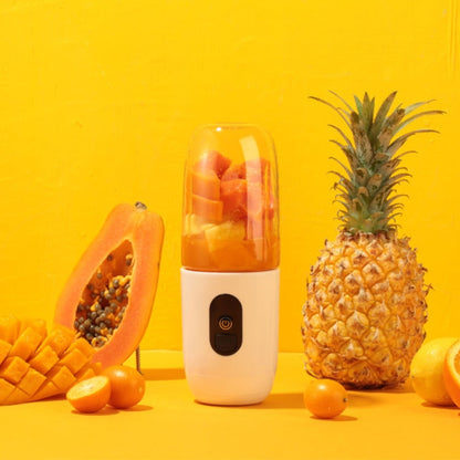 Mingdian Portable USB Rechargeable Juicer Mini Juice Cup(White) by bashfashion