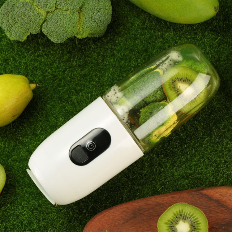 Mingdian Portable USB Rechargeable Juicer Mini Juice Cup(White) by bashfashion