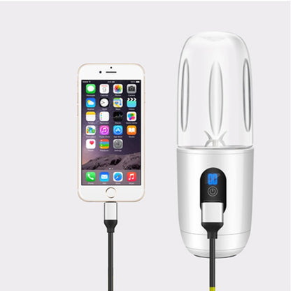 Mingdian Portable USB Rechargeable Juicer Mini Juice Cup(White) by bashfashion