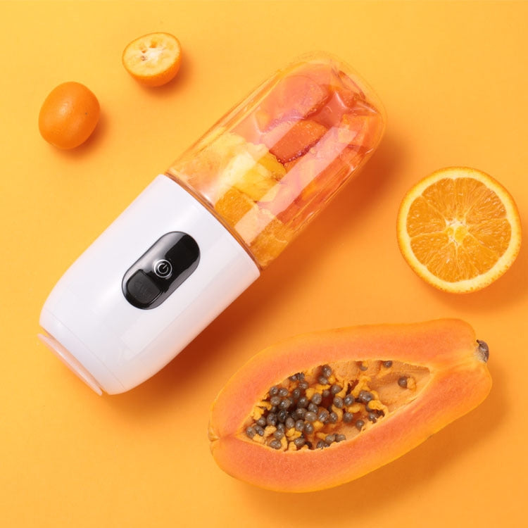 Mingdian Portable USB Rechargeable Juicer Mini Juice Cup(White) by bashfashion