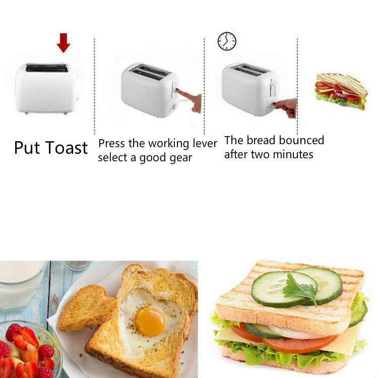 Toaster Home Sandwich Breakfast Machine Automatic Breakfast Toaster, EU Plug by bashfashion