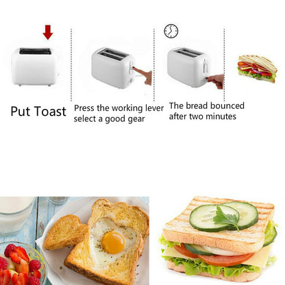 Toaster Home Sandwich Breakfast Machine Automatic Breakfast Toaster, EU Plug by bashfashion