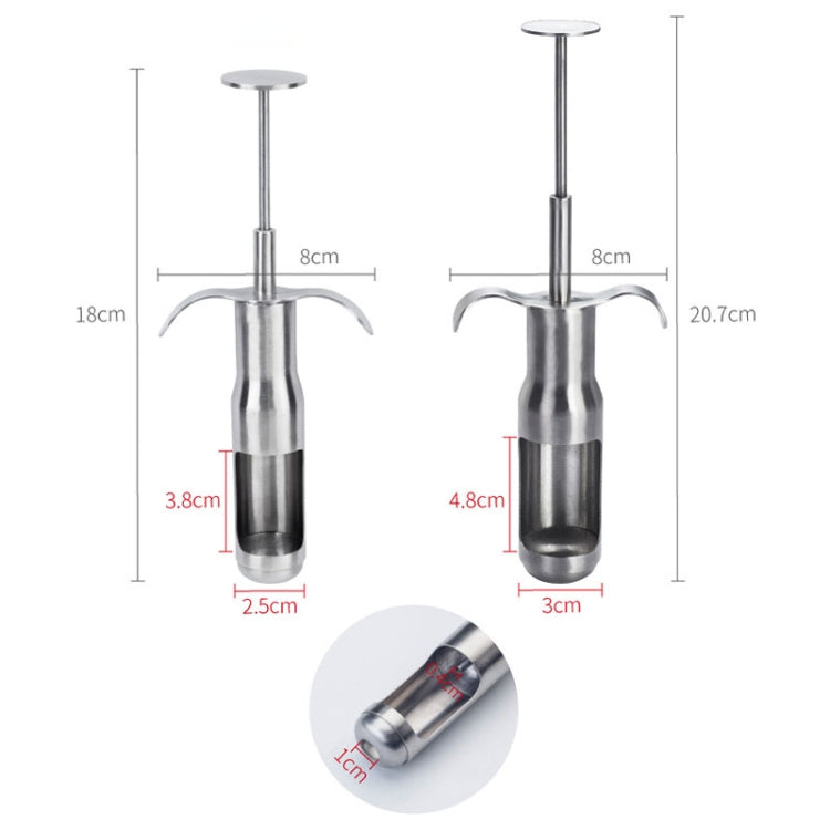Stainless Steel Red Date Pitting Device Cherry Fruit Coring Device, Specification: Small by bashfashion