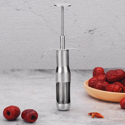 Stainless Steel Red Date Pitting Device Cherry Fruit Coring Device, Specification: Small by bashfashion