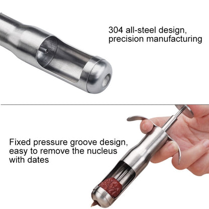 Stainless Steel Red Date Pitting Device Cherry Fruit Coring Device, Specification: Large by bashfashion