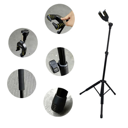 Gravity Self-locking Folding Vertical Pipa Bass Universal Guitar Stand by bashfashion