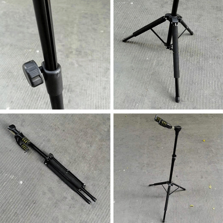 Gravity Self-locking Folding Vertical Pipa Bass Universal Guitar Stand by bashfashion