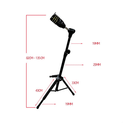 Gravity Self-locking Folding Vertical Pipa Bass Universal Guitar Stand by bashfashion