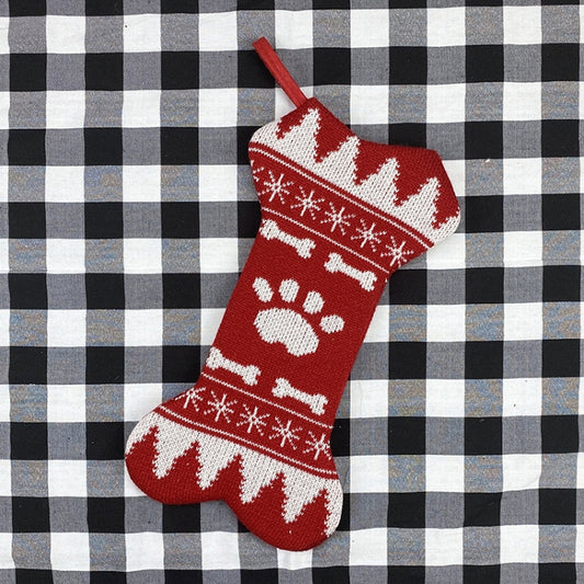 Christmas Decorations Christmas Bone Socks Gift Bag Pendant(Dog Paw) by bashfashion