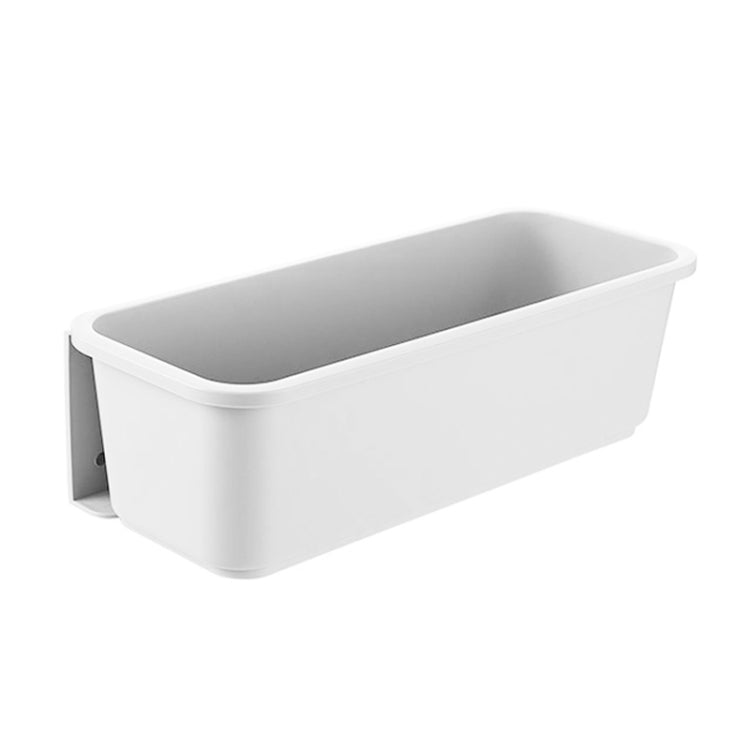 Wall-mounted Drawer Type Kitchen Spice Rack Perforation-free Household Cabinets & Kitchenware Storage Rack(White) by bashfashion