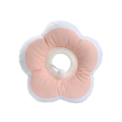 Cute Flower Shaped Pet Anti-licking Collar, Specification: L(Pink) by bashfashion