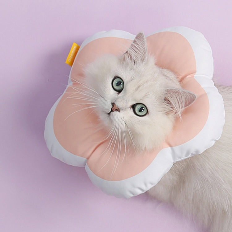 Cute Flower Shaped Pet Anti-licking Collar, Specification: L(Pink) by bashfashion