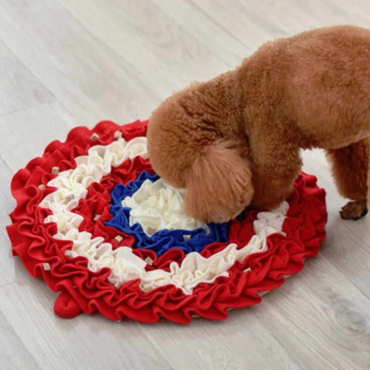 Pet Dogs Consume Energy Slow Food Relieve Stress Sniff Pad(Red) by bashfashion