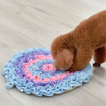 Pet Dogs Consume Energy Slow Food Relieve Stress Sniff Pad(Pink) by bashfashion