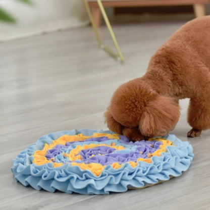 Pet Dogs Consume Energy Slow Food Relieve Stress Sniff Pad(Yellow) by bashfashion