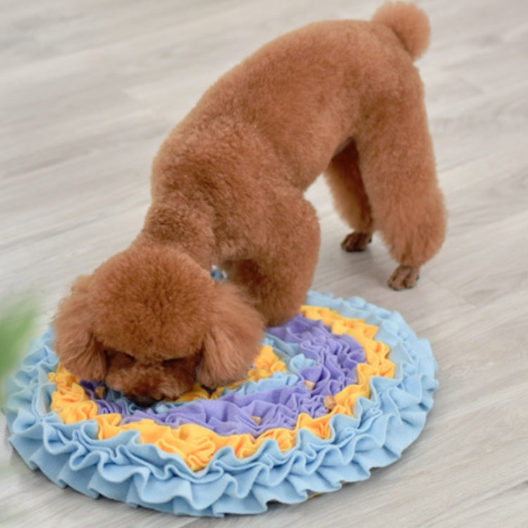 Pet Dogs Consume Energy Slow Food Relieve Stress Sniff Pad(Yellow) by bashfashion
