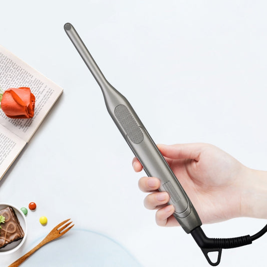 Small Wave Curling Iron For Men Beard Curling Iron 3D Ceramic Thermostat Hair Straightener(US Plug) by bashfashion