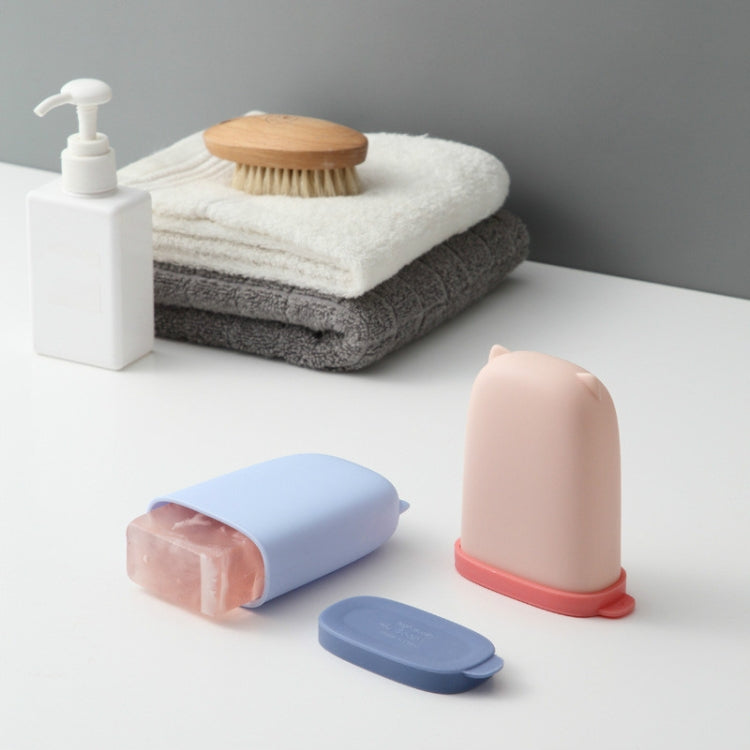 Portable Soap Box Sealed & Leak-proof Travel Products Personal Care Essential(Blue) by bashfashion