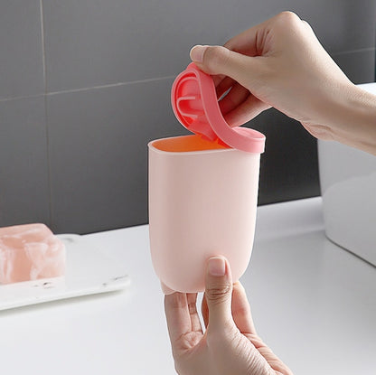 Portable Soap Box Sealed & Leak-proof Travel Products Personal Care Essential(Pink) by bashfashion