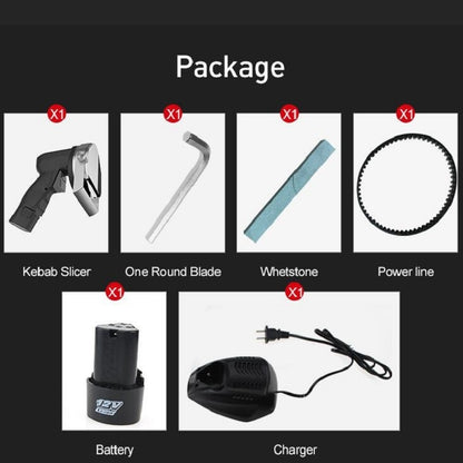 Electric Barbecue Slicing Machine Rechargeable Handheld Barbecue Slicing Knife CN Plug(Black) by bashfashion