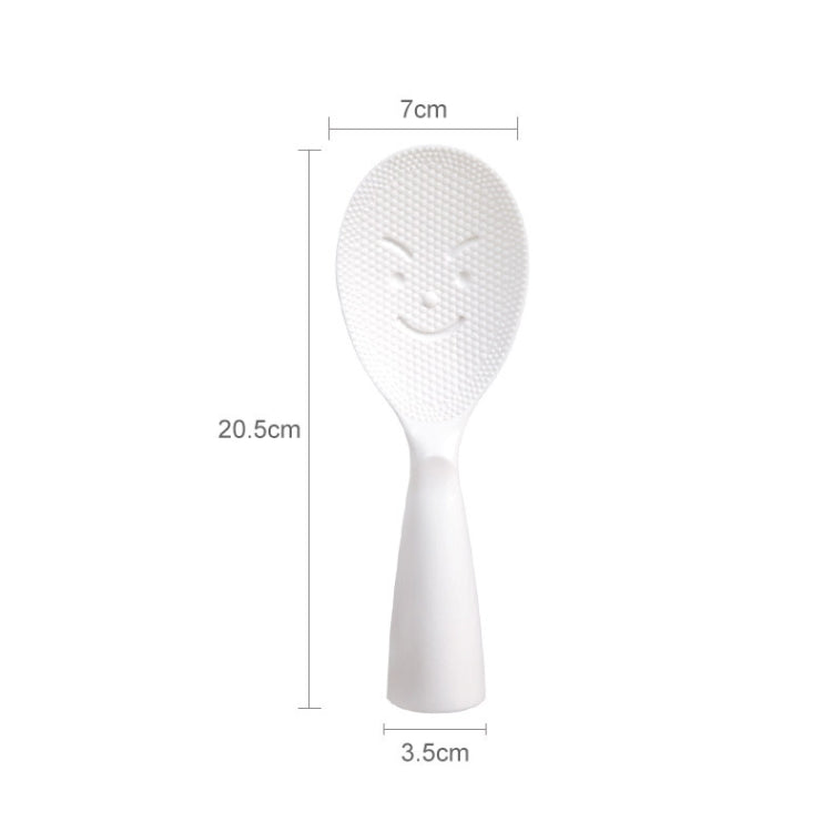 Creative Smile Face Rice Spoon Vertical Type Food Grade Kitchen Rice Cooker Spoon by bashfashion
