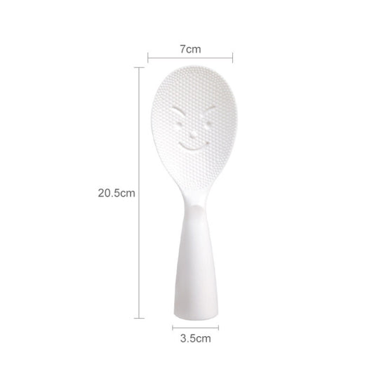 Creative Smile Face Rice Spoon Vertical Type Food Grade Kitchen Rice Cooker Spoon by bashfashion