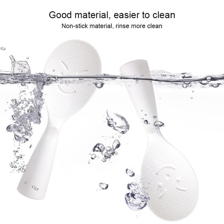 Creative Smile Face Rice Spoon Vertical Type Food Grade Kitchen Rice Cooker Spoon by bashfashion