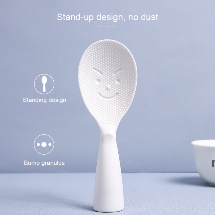 Creative Smile Face Rice Spoon Vertical Type Food Grade Kitchen Rice Cooker Spoon by bashfashion